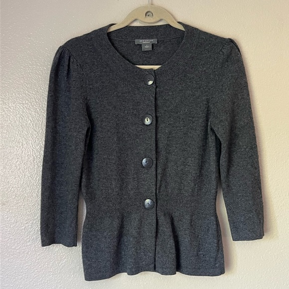 ANN TAYLOR Cashmere Button Down Sweater - Picture 1 of 5